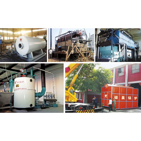 1000Kg/Hr Industrial Fire Tube Steam Boiler For Dry Cleaning Machine