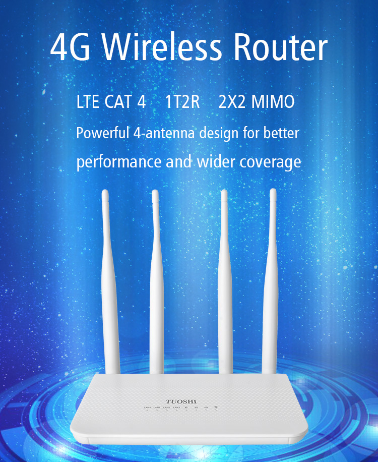 Антенна 300mbps маршрутизатора CAT 4 4G Wifi внешняя со слотом SIM-карты
