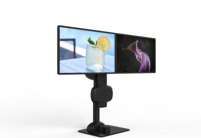 Automatic Lifting Rotating Dual Monitor  Bracket For Relieve Neck And Lumbar Pain