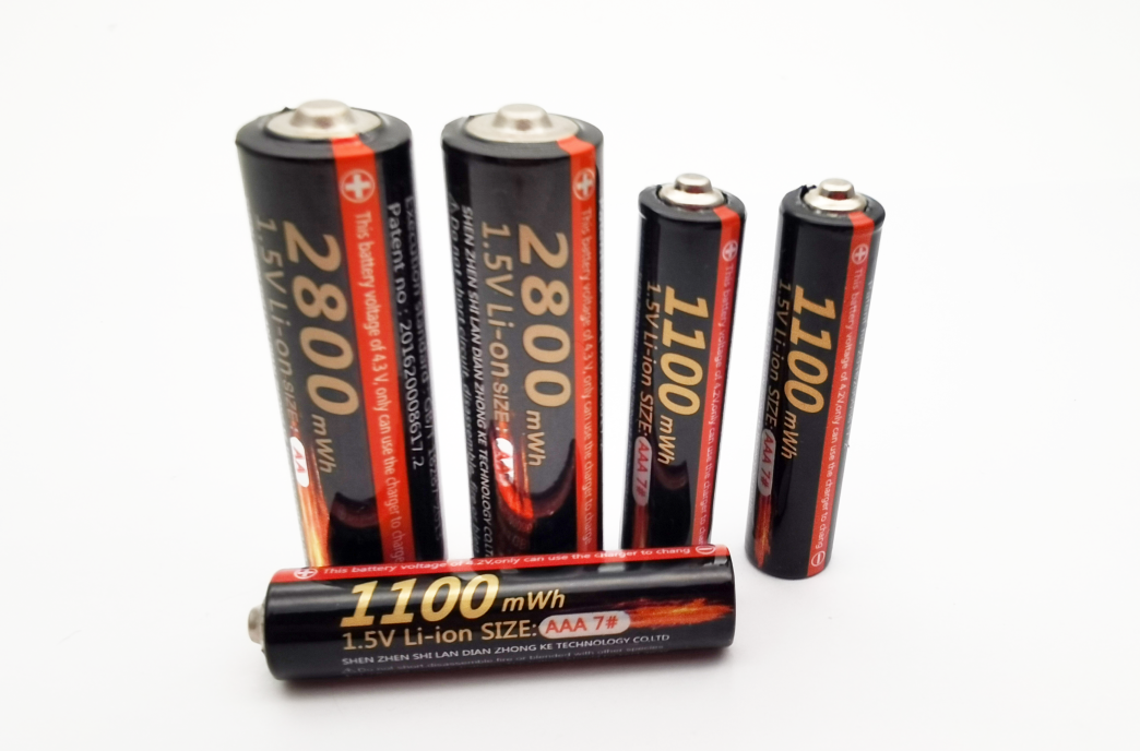 Батареи иона лития MSDS 1.5V AAA 500mAh перезаряжаемые