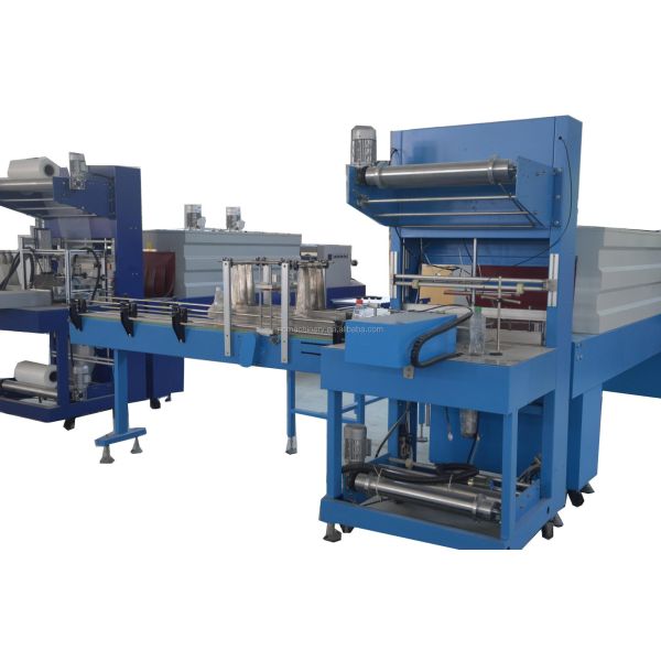 1200 KG Full Automatic Water Bottles Group Packaging Machine and Heat Tunnel for Fast Packaging