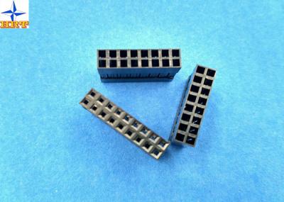 LVDS Connector 2.54mm Pitch Dual Rows Power Connectors PBT Material Without Nose