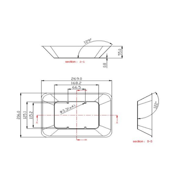 Взрывозащищенный алюминий привел приспособление освещения залива склада снабжения жилищем высокое