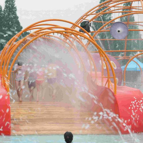 Jogo do Aqua do parque exterior da água do equipamento da fibra de vidro do labirinto do caranguejo do divertimento grande