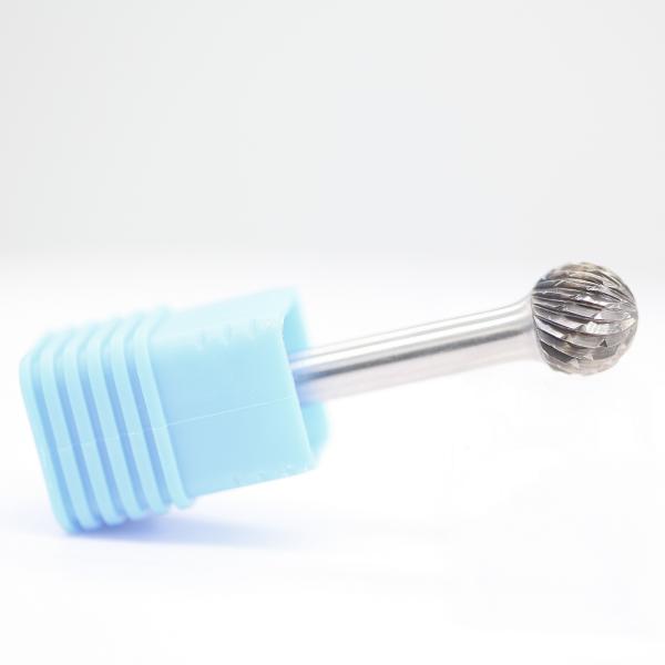 SD-6 5/8 X 9/16 Double Cut Carbide Ball Burr For Die Grinder 2-1/3 Inch Overall Length