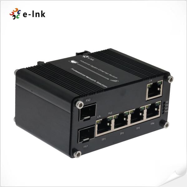 5-Port actionné par PoE industriel commutateur d'Ethernet de 10/100/1000T + de 2-Port 100/1000X SFP avec la fonction émulation de PoE