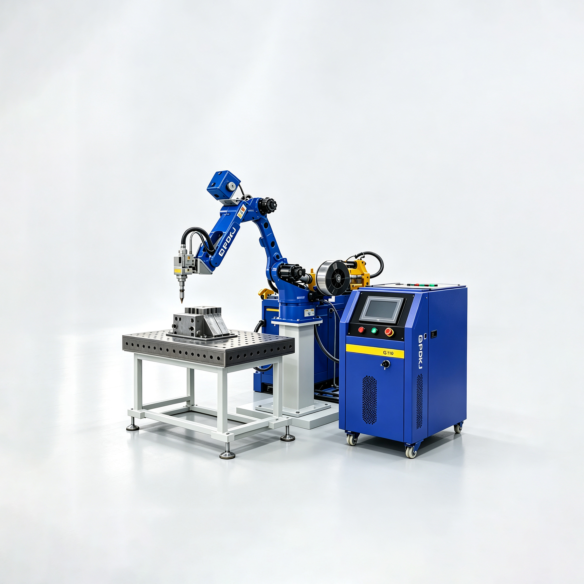1500W Robotic Laser Welding Workstation With Automatic Fiber Laser Welding Machine