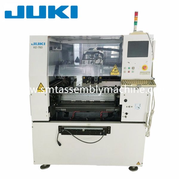 JUKI KE-760 Используемая машина для установки SMT Высокоскоростная автоматическая машина для установки компонентов печатных плат
