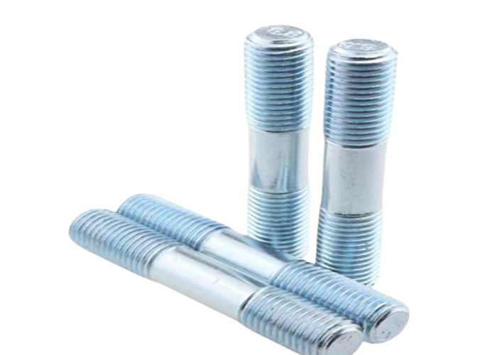 M10 M16 Carbon Steel Gr12.9 Blue White Yellow Zinc Plated Galvanized HDG Stud Metal Bolt With HD Nut DIN938