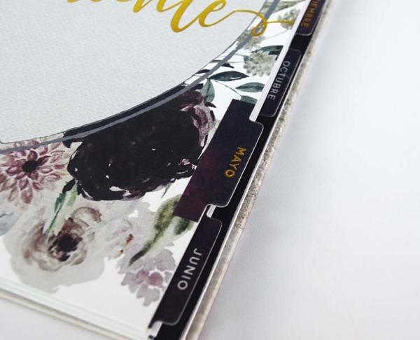 CMYK A5 Hardcover Notebook Printing Gold Spiral Weekly Daily Planner 80 Sheets