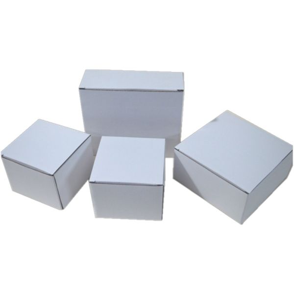 Manufacturer Recycled Candle Boxes Logo Customized White Paper Folding Shipping Packaging Corrugated Carton for Craft Cosmetic