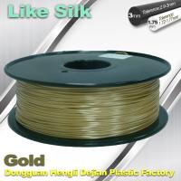 Filamento da impressora dos compostos 3D do polímero, 1.75mm/3.0mm, cores do ouro. Como o filamento de seda