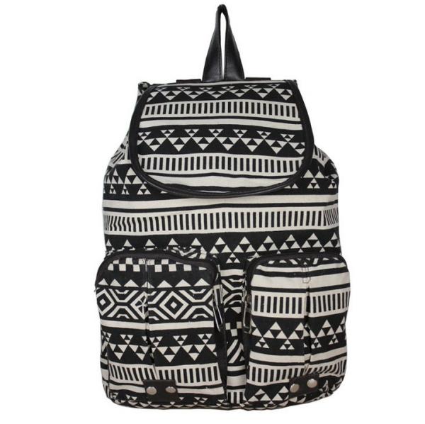 European and American cloth national wind shoulders rucksack diamond owl pattern leisure travel