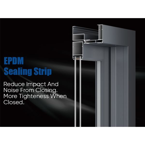 Factory Customized Modern Heavy Duty Swing Door Kitchen Bathroom Aluminum Casement Doors