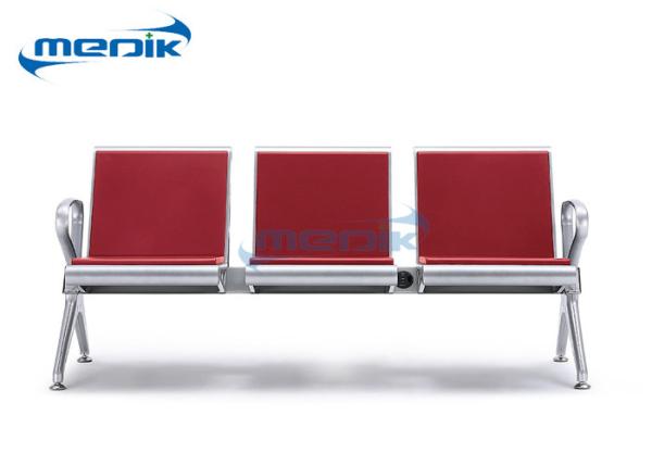PU Injection Foam Waiting Room Furniture , Hospital Style Chairs For Three Persons