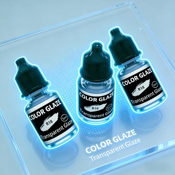 Clear Transparent Glaze Providing Coverage Approximately 100 Ml Per 1 Square Foot and Fast Drying Time 30 Seconds Ensuring Durable Finish