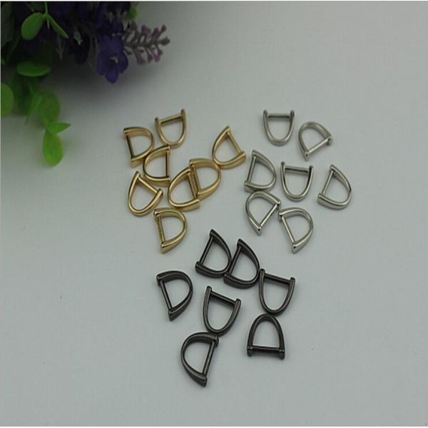 China factory design backpack metal d buckle,zinc alloy light gold metal d ring 10mm