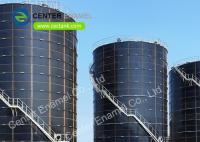 Tanques de almacenamiento de acero atornillado por encima del suelo para plantas industriales de tratamiento de aguas residuales