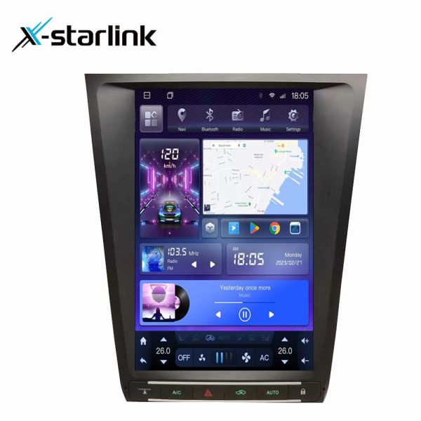 Android 13 Для Lexus GS 2004-2011 8+128G Автомобильная навигация Автомобильная панель управления Экран 12.1