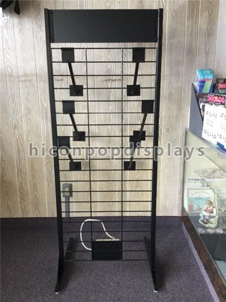 Metal Flooring Display Stands Custom Keyboard Display Rack For Advertising