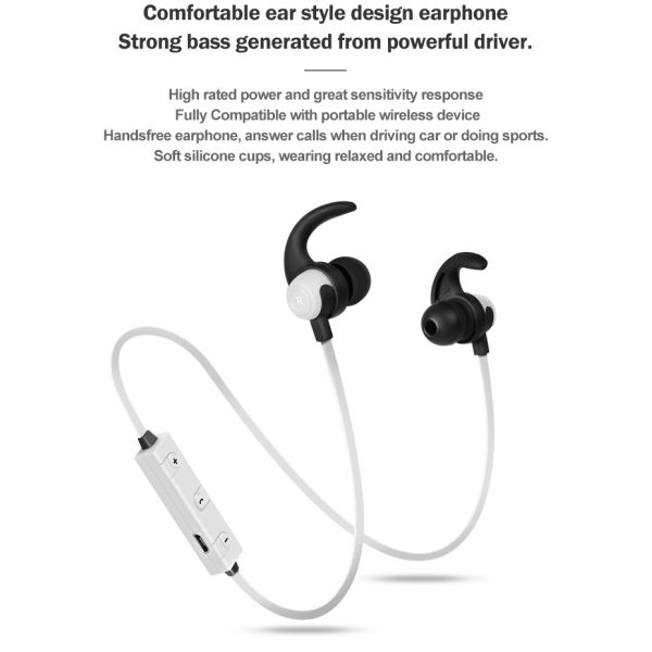 65mAh Battery Wireless Stereo Earphone Waterproof Sport Mini Bluetooth Earbuds