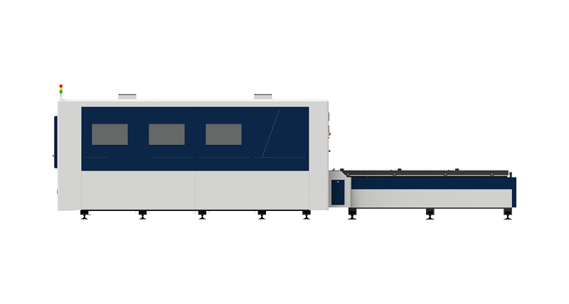 Dual Platform Enclosed Type Sheet Laser Cutting Machine High Speed