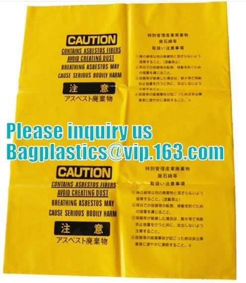 Building Films Autoclavable Biohazard Bags  , Infectious Linen Bags Rubble Sacks Covers