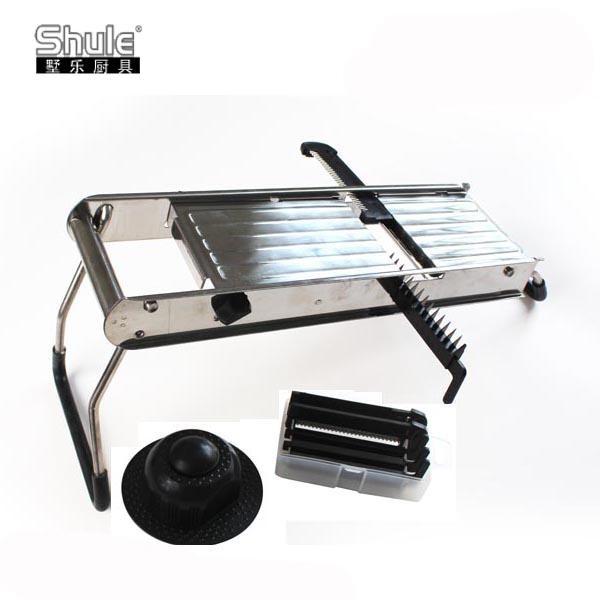 PP Flat Vegetable Grater Slicer Stainless Steel Silver Black 40*16*8cm
