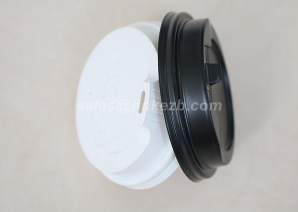 Hot / Cold Drink Paper Cup Lid , Disposable Cup Lids For Beverage Cups SGS FSC Certificate