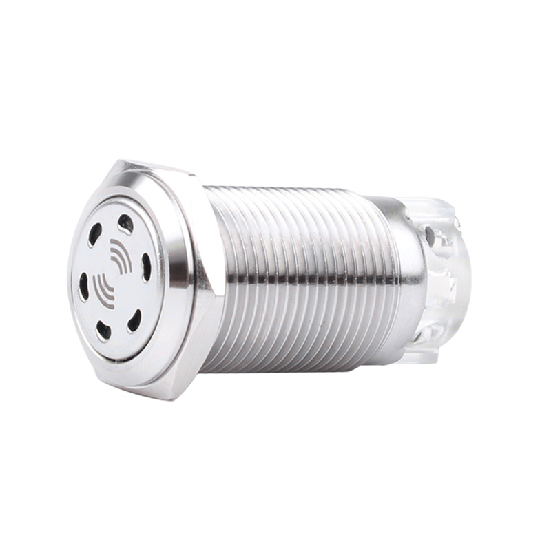 16mm Stainless Steel LED Waterproof Metal Buzzer 12V/24V/5V Screw Terminal Terminal Electronic Structure IP65 24V Max Voltage