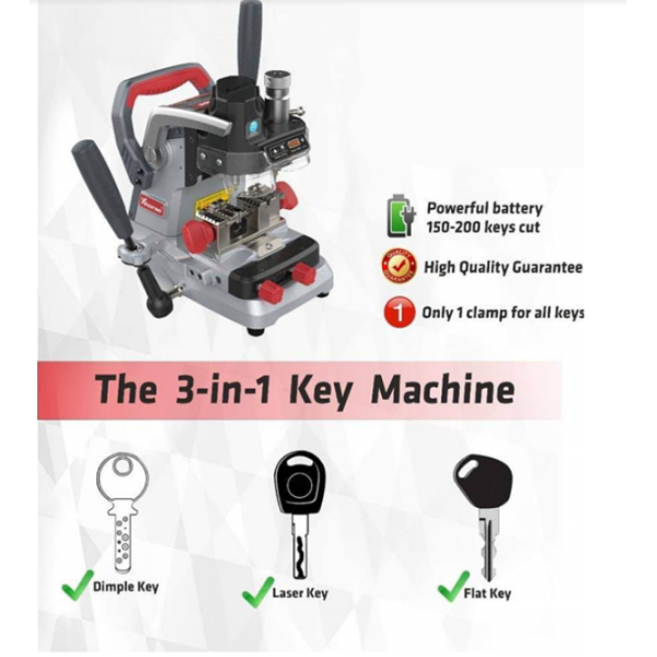 Xhorse DOLPHIN XP007 XP-007 Manual Key Cutting Machine for Laser, Dimple and Flat Keys
