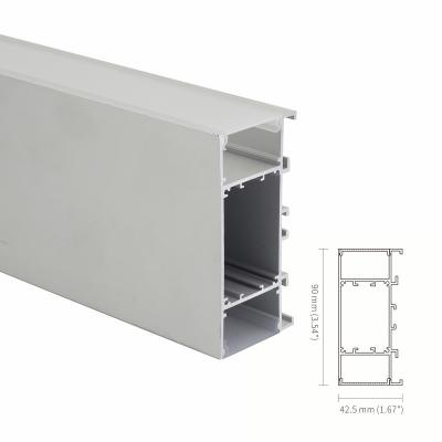 Limpando com jato de areia o diodo emissor de luz que ilumina o perfil de alumínio IP44 6063 T5 para cima e para baixo a parede do corredor