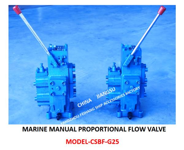 ABOUT THE USE AND MAINTENANCE OF CSBF-G25 MANUAL PROPORTIONAL FLOW COMPOSITE VALVE