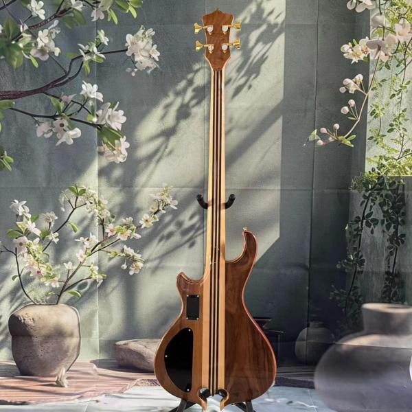 Custom Alembic Style Neck Through Body 4 Strings Electric Bass