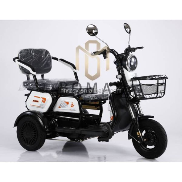 Open Body Type Electric Tricycle 3 Wheel Motorcycle for Adult Transportation