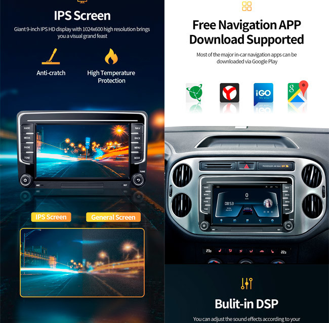 2Din VW Car Radio Passat B6 Android Мультимедиа Android 10 Vw Golf Radio Ай Голос Контро