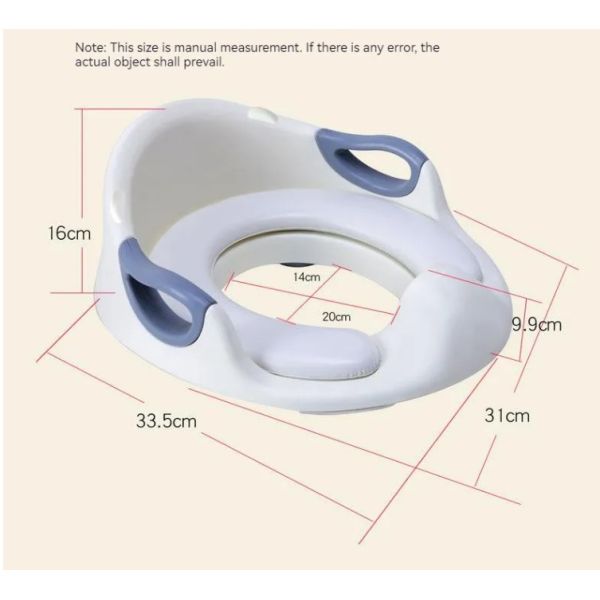 Eco Friendly Blue Pink White Print Kids Potty Toilet Trainer with Customized Packing and Logo