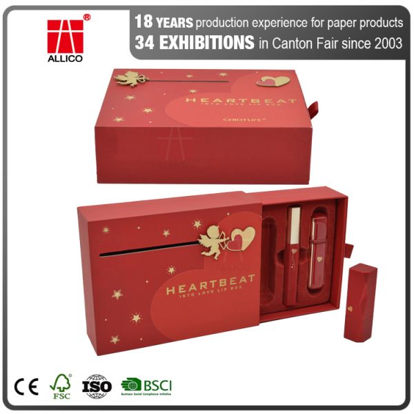 Бумага карты коробки C1S C2S ящика дня Валентайн косметическая упаковывая