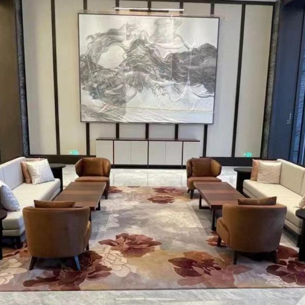 Modern Design Wall to Wall Nylon Custom Printing Carpets for Commercial Buildings