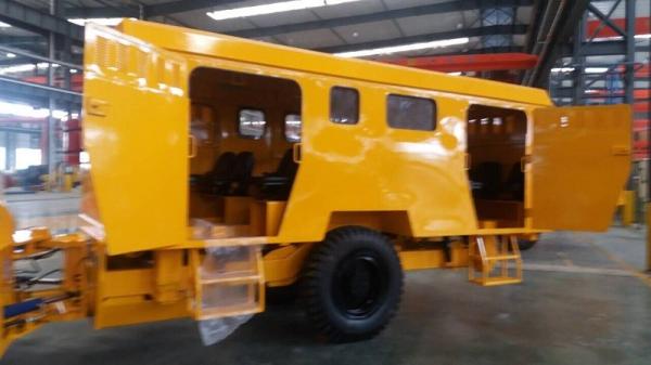 Caminhão basculante subterrâneo alaranjado/branco/do amarelo RS-3CT grupo do transportador (16 assentos)