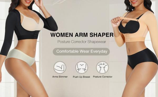 HEXIN High Compression Women's Slimming Shapewear Bra with Adjustable Chest Support