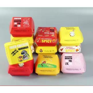 Commande personnalisée Acceptée Emballage de restauration rapide Kraft écologique pour hamburgers de poulet