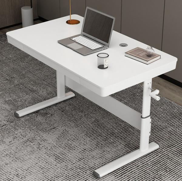 Height Adjustable Vintage Rustic Wooden Coffee Standing Table for Office Work Station