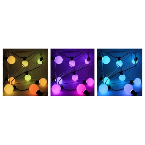 360 Degree 80mm DMX Bulb Light RGB RGBW Festoon LED Pixel String Light