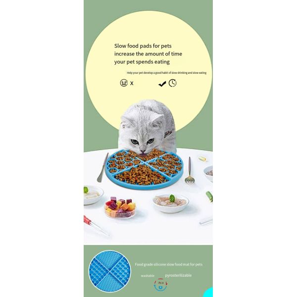 New Pet Honeycomb Licking Pad Anti-Choking Anti-Vomiting Stress-Relieving Pet Slow Food Mat