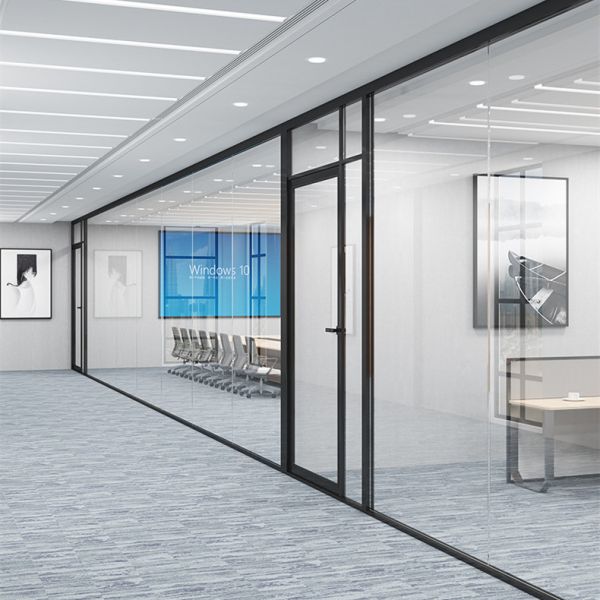 Office 12mm Toughened Glass Partition CCC Tempered Glass Room Divider