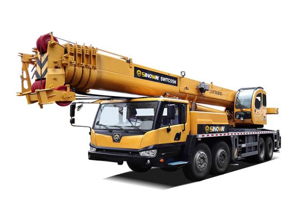 Engineering Hydraulic Mobile Crane 55 Ton Capacity Truck Crane For Telescopic Boom