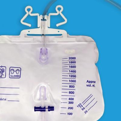 Saco permanente em mudança da drenagem de Paracentesis do pé do cateter do rim durante a noite