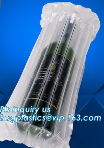 air cushion pillow bags, inflatable air filled pillow bag, shockproof recycable air pillow glass bottle bag, bagplastics