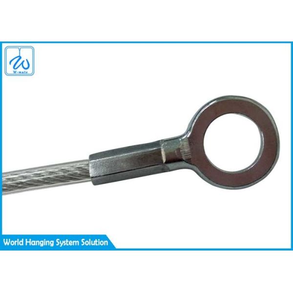 Гальванизированная покрытая веревочка стального провода бросает 4mm с проштемпелеванной отверстией